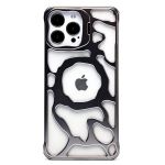 Чехол для Apple iPhone 13 Pro Max металический с держателем <титановый>