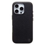 Чехол для Apple iPhone 16 Pro экокожа зернистая MagSafe <черный>
