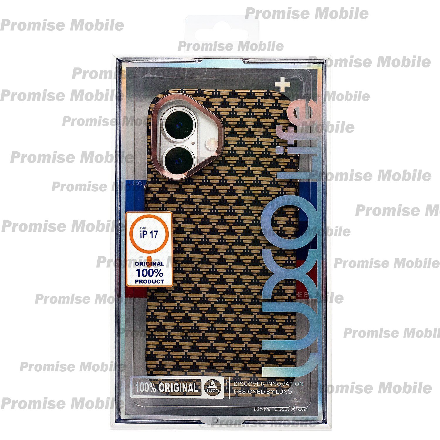 Чехол для Apple iPhone 17 пластиковый Luxo Carbon (рис. 141) ― Розничный PromiseMobile