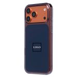 Чехол для Apple iPhone 17 Pro Max пластиковый MagSafe Сlear Сase <сине-прозрачный> (премиум)