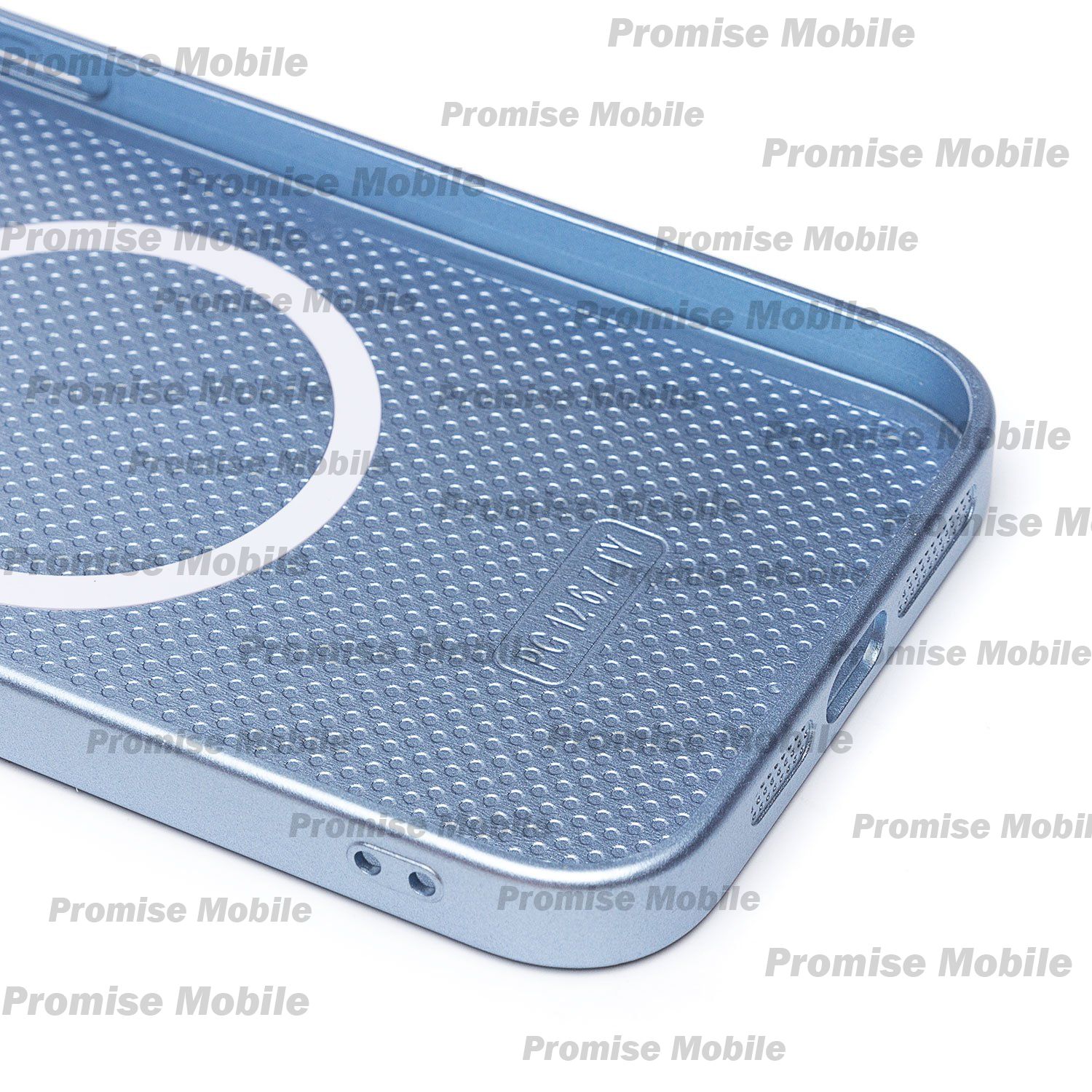 Чехол для Apple iPhone 12 Pro Max силиконовый MagSafe Glass <голубой> (премиум) ― Розничный PromiseMobile