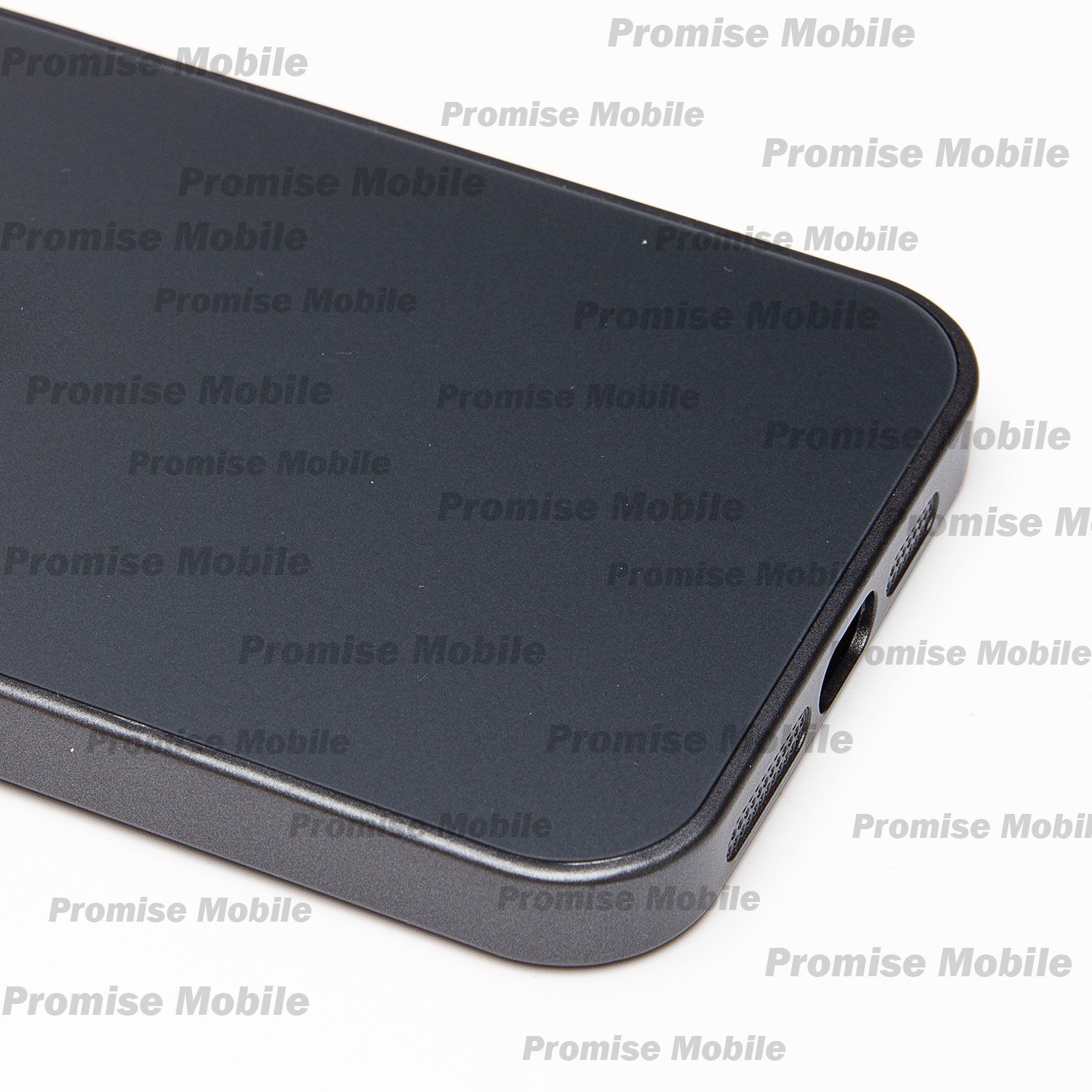 Чехол для Apple iPhone 13 Pro Max силиконовый MagSafe Glass <черный> (премиум) ― Розничный PromiseMobile