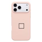 Чехол для Apple iPhone 18 Pro Max силиконовый Soft Touch <серо-розовый> (премиум)