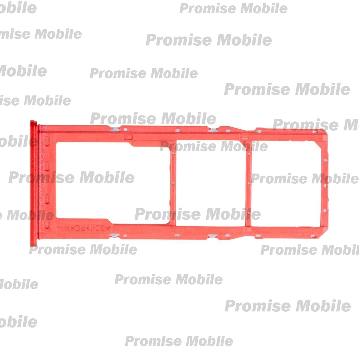 Лоток Sim-карты для Samsung SM-A105F (Galaxy A10) и карты памяти <красный> ― Розничный PromiseMobile