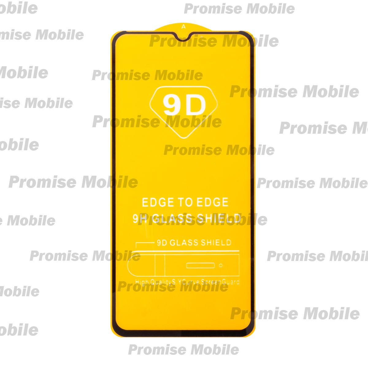 Защитное стекло для Vivo Y18 (V2333) (2.5D/полная наклейка) <черный> ― Розничный PromiseMobile