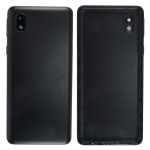 Задняя крышка для Samsung SM-A013F (Galaxy A01 Core) со стеклом камеры <черный>