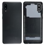 Задняя крышка для Samsung SM-A022F (Galaxy A02) со стеклом камеры <черный>