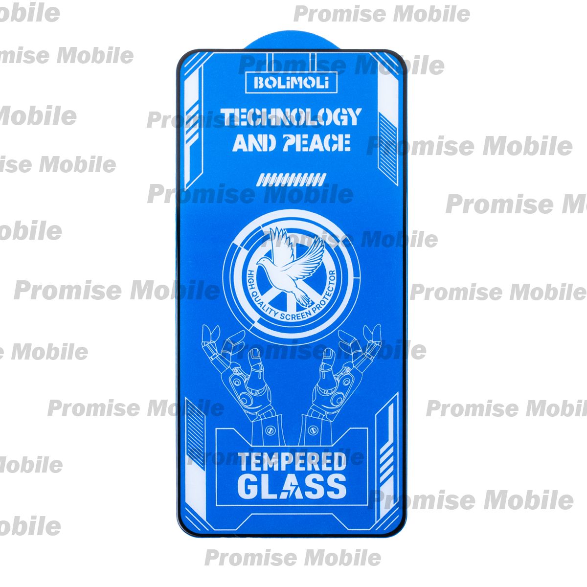 Защитное стекло для Infinix Hot 40i (X6528B) (2.5D/полная наклейка) <черный> ― Розничный PromiseMobile