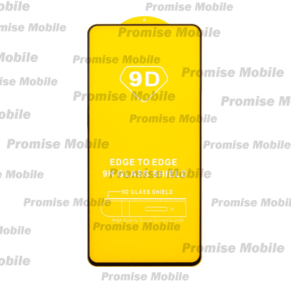 Защитное стекло для Tecno Pova 6 (LI7) (2.5D/полная наклейка) <черный> ― Розничный PromiseMobile