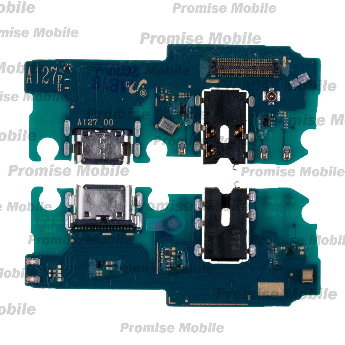 Плата нижняя для Samsung SM-A127F (Galaxy A12 Nacho) на системный разъем, разъем гарнитуры и микрофон (оригинал) ― Розничный PromiseMobile