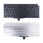 Клавиатура для ноутбука Apple MacBook Air 13 (A2179) (прямой Enter RU) <черный>